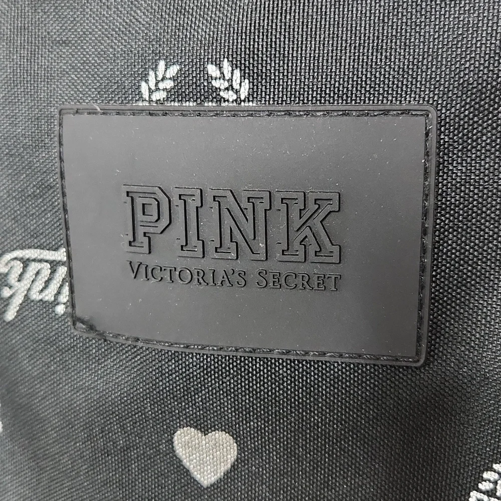 Pink by Victoria's Secret black tote with silver 